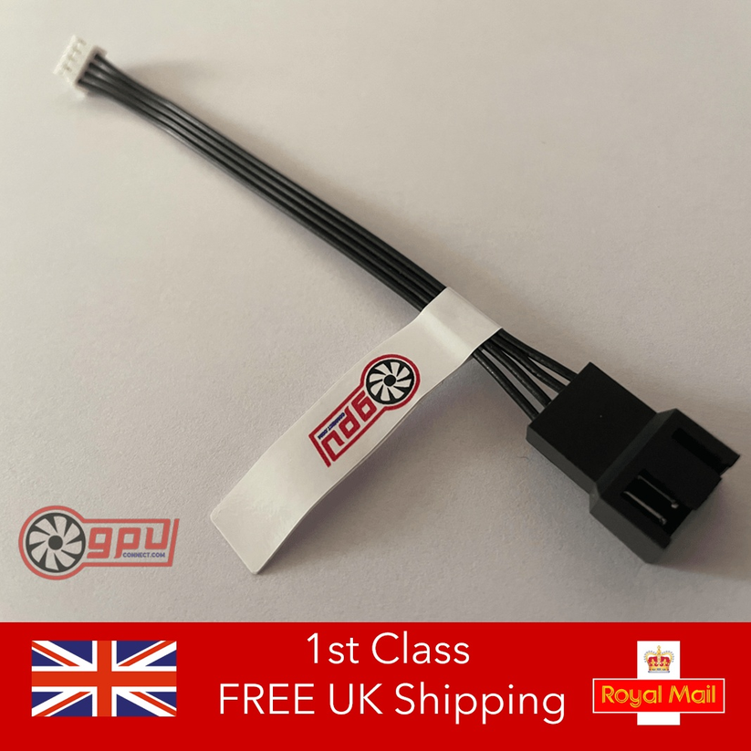 GPU to CPU Fan Adapter 4-Pin PWM Cable for Graphics Cards PH2.0 Mini ...