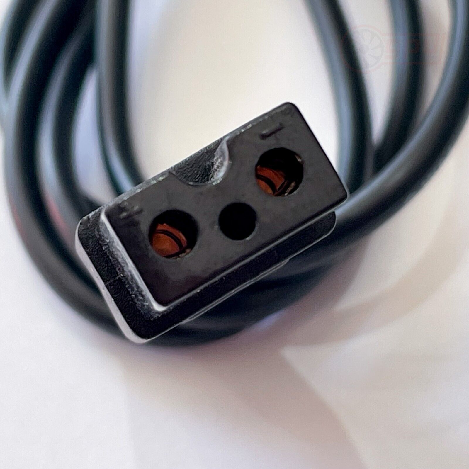 A black Pool Vacuum Charging USB Cable Replacement for Bestway / Lay-Z-Spa with two connectors on it.