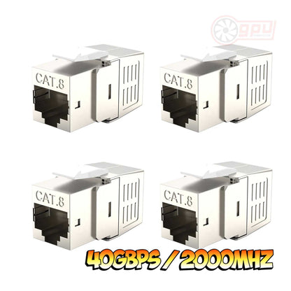 PREMIUM CAT 5E/6/6A/7/8 Keystone Shielded Module Network Jack 1/10/40GBps - GPUCONNECT.COM