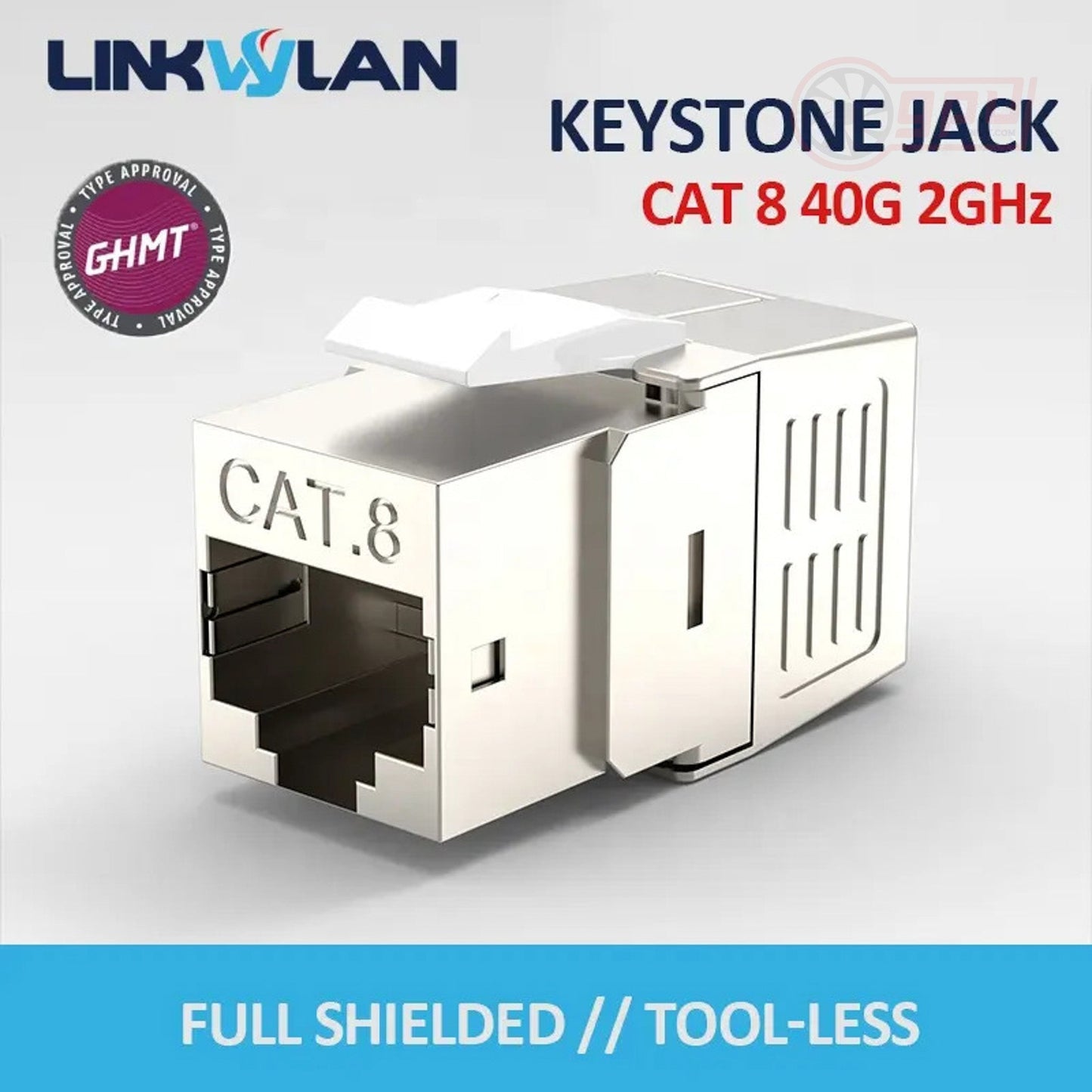 PREMIUM CAT 5E/6/6A/7/8 Keystone Shielded Module Network Jack 1/10/40GBps - GPUCONNECT.COM