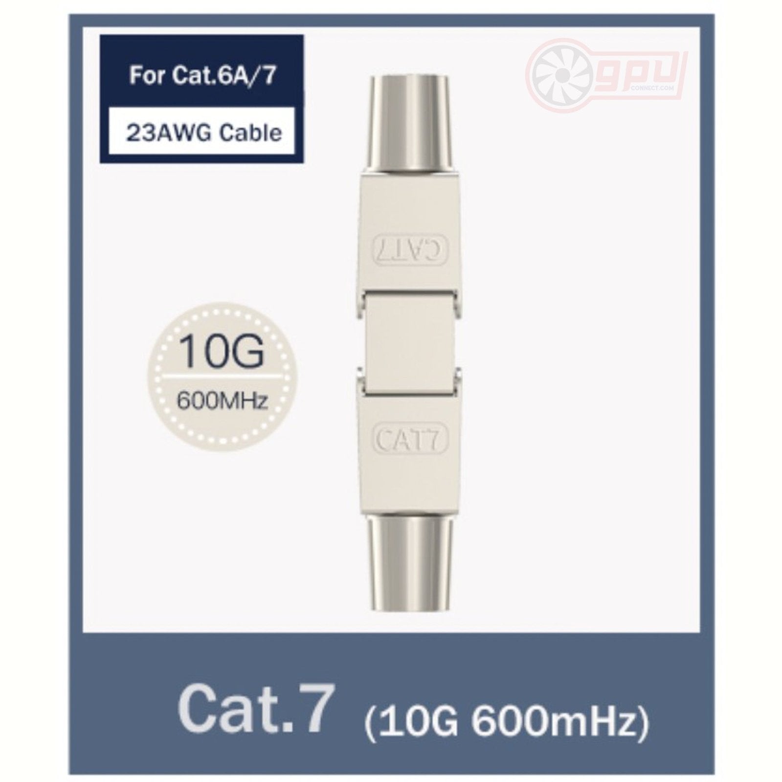 PREMIUM CAT 7 / 5E RJ45 Bridge Joint Passthrough Adapter up to 10Gbps - GPUCONNECT.COM