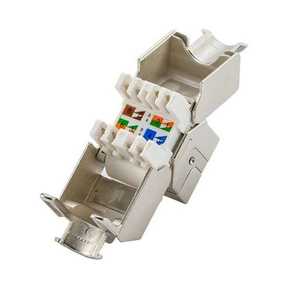 Premium RJ45 Socket Face Plate with CAT 7 6A Keystone Network UK - GPUCONNECT.COM