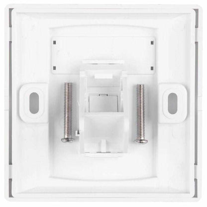 Premium RJ45 Socket Face Plate with CAT 7 6A Keystone Network UK - GPUCONNECT.COM