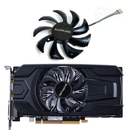 Sapphire RX 460 550 Graphics Replacement Graphics Card Cooling Fan - GPUCONNECT.COM