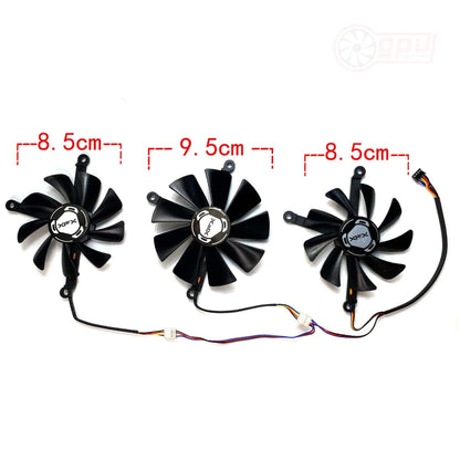 XFX RX 5700 XT THICC III Ultra Fan Replacement GPU Fan Set - GPUCONNECT.COM